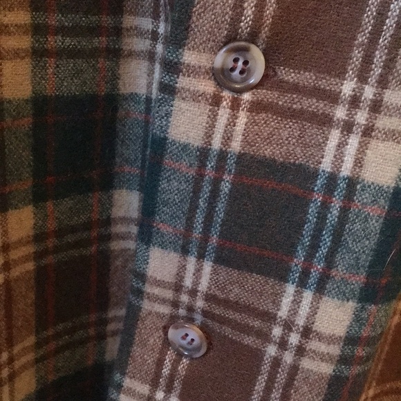 VINTAGE Wool Plaid Button Down - Picture 8 of 8